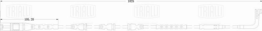 Trialli PFS 0063 - Senzor de avertizare,uzura placute de frana - allinparts.ro
