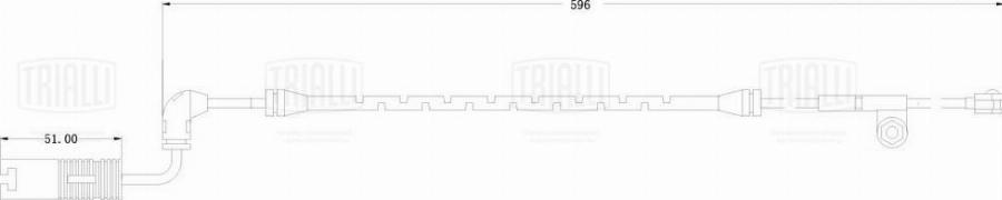 Trialli PFS 0035 - Senzor de avertizare,uzura placute de frana - allinparts.ro