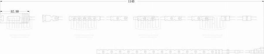 Trialli PFS 0075 - Senzor de avertizare,uzura placute de frana - allinparts.ro