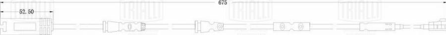 Trialli PFS 0076 - Senzor de avertizare,uzura placute de frana - allinparts.ro