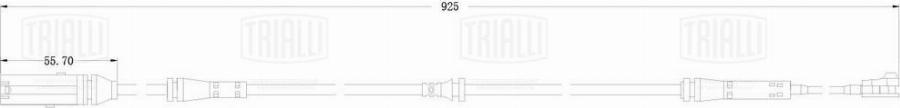 Trialli PFS 0206 - Senzor de avertizare,uzura placute de frana - allinparts.ro
