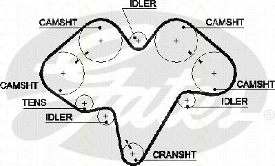 Triscan 8645 5476xs - Curea de distributie - allinparts.ro