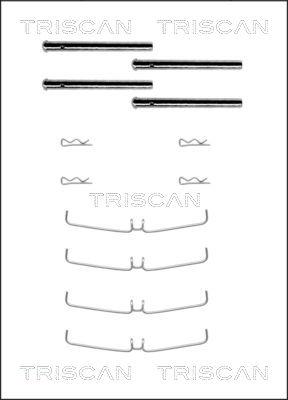 Triscan 8105 101456 - Set accesorii, placute frana - allinparts.ro