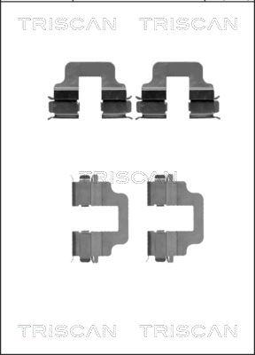 Triscan 8105 101646 - Set accesorii, placute frana - allinparts.ro
