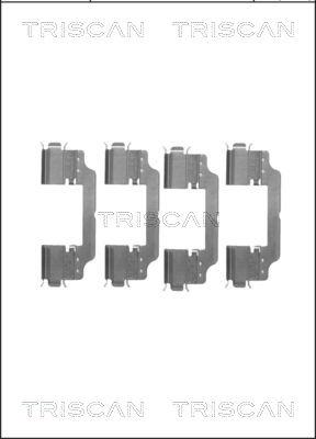 Triscan 8105 101647 - Set accesorii, placute frana - allinparts.ro