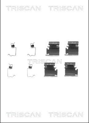 Triscan 8105 101608 - Set accesorii, placute frana allinparts.ro