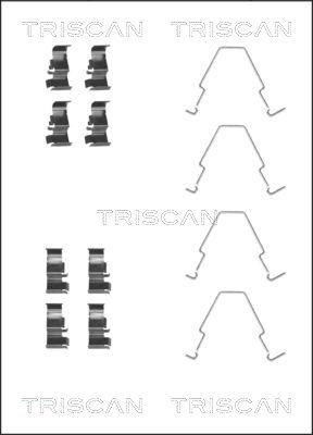 Triscan 8105 181002 - Set accesorii, placute frana - allinparts.ro