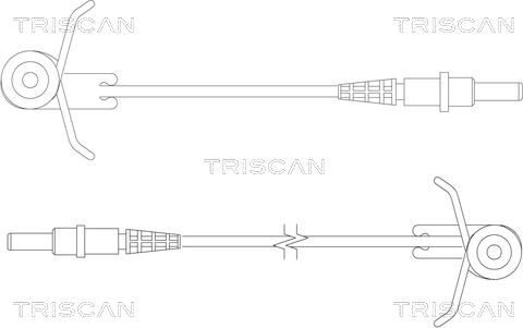 Triscan 8115 10004 - Senzor de avertizare,uzura placute de frana - allinparts.ro