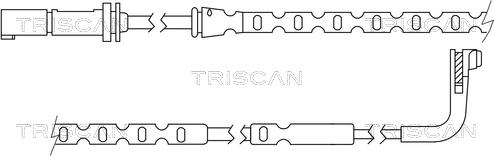 Triscan 8115 11041 - Senzor de avertizare,uzura placute de frana - allinparts.ro