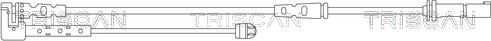 Triscan 8115 11069 - Senzor de avertizare,uzura placute de frana - allinparts.ro