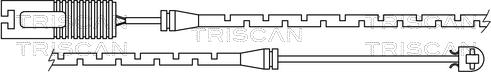 Triscan 8115 11004 - Senzor de avertizare,uzura placute de frana - allinparts.ro