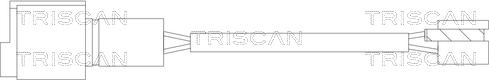 Triscan 8115 11001 - Senzor de avertizare,uzura placute de frana - allinparts.ro