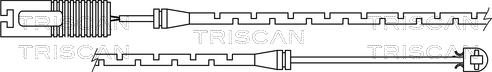 Triscan 8115 11011 - Senzor de avertizare,uzura placute de frana - allinparts.ro
