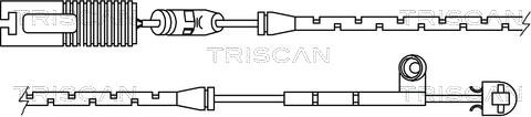 Triscan 8115 11017 - Senzor de avertizare,uzura placute de frana - allinparts.ro