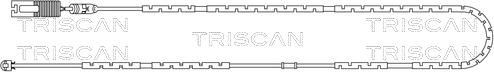 Triscan 8115 11033 - Senzor de avertizare,uzura placute de frana - allinparts.ro