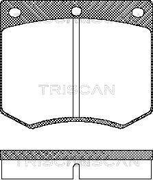 Triscan 8110 16229 - Set placute frana,frana disc allinparts.ro