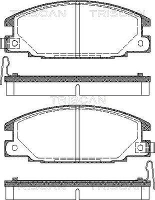 Triscan 8110 10913 - Set placute frana,frana disc allinparts.ro