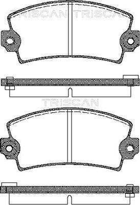 Triscan 8110 10330 - Set placute frana,frana disc - allinparts.ro