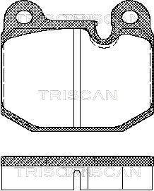 Triscan 8110 11784 - Set placute frana,frana disc - allinparts.ro