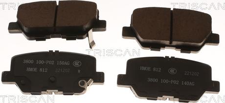 Triscan 8110 83002 - Set placute frana,frana disc allinparts.ro