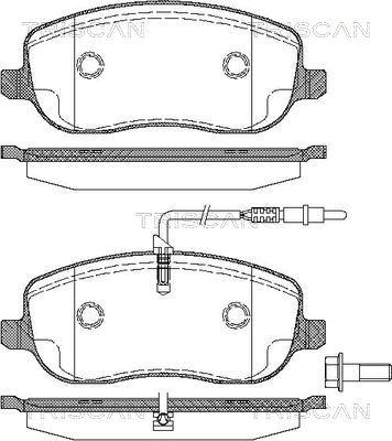 Akebono AN-4463WK - Set placute frana,frana disc allinparts.ro