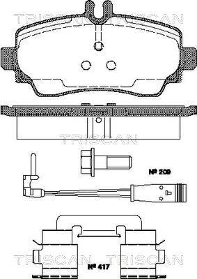 Mercedes-Benz 4144200220 - Set placute frana,frana disc allinparts.ro