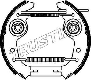 Trusting 6004 - Set saboti frana - allinparts.ro