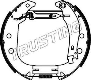 Trusting 6398 - Set saboti frana allinparts.ro