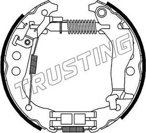 Trusting 6315 - Set saboti frana allinparts.ro
