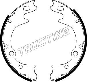 Trusting 049.155 - Set saboti frana allinparts.ro