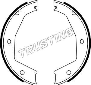 Trusting 048.002 - Set saboti frana, frana de mana - allinparts.ro
