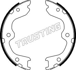Trusting 067.197 - Set saboti frana, frana de mana - allinparts.ro