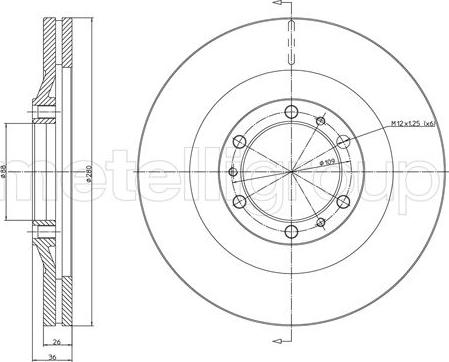 Trusting DF1489 - Disc frana - allinparts.ro