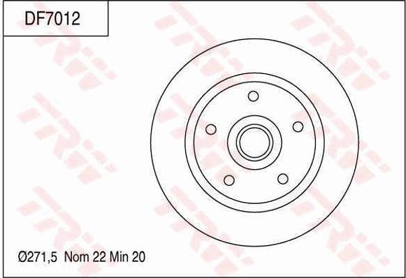 TRW DF7012 - Disc frana allinparts.ro
