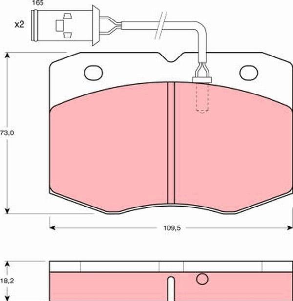 TRW GDB1111 - Set placute frana,frana disc allinparts.ro