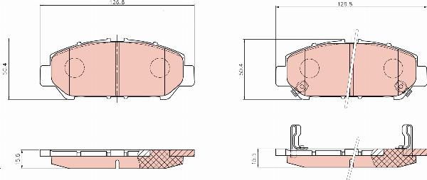 TRW GDB8390AT - Set placute frana,frana disc allinparts.ro