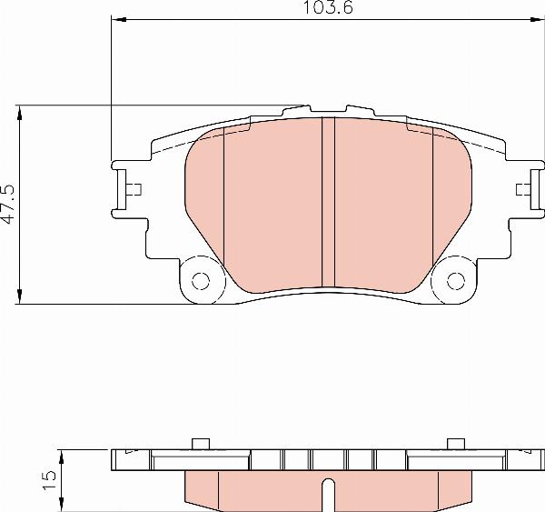TRW GDB8303AT - Set placute frana,frana disc - allinparts.ro