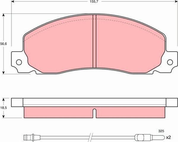 TRW GDB344 - Set placute frana,frana disc - allinparts.ro