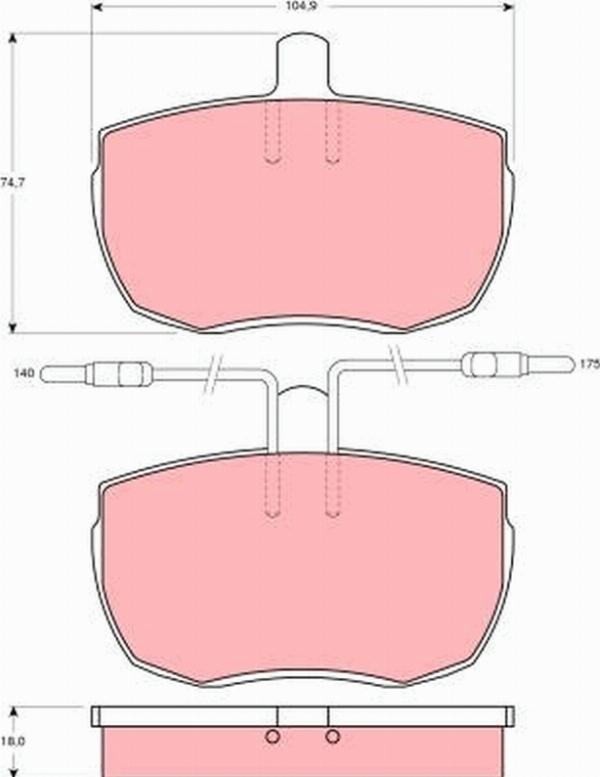 TRW GDB342 - Set placute frana,frana disc allinparts.ro