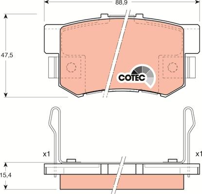 ADVICS C2N021Y - Set placute frana,frana disc allinparts.ro