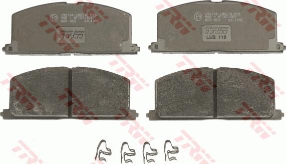 TRW GDB323AT - Set placute frana,frana disc allinparts.ro