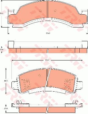 TRW GDB7604 - Set placute frana,frana disc - allinparts.ro
