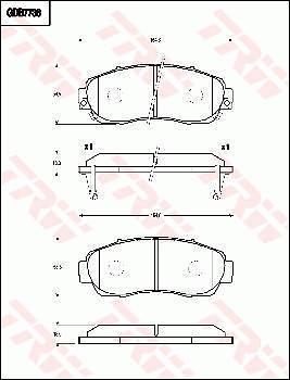 TRW GDB7738AT - Set placute frana,frana disc allinparts.ro