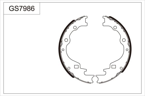 TRW GS7986 - Set saboti frana - allinparts.ro