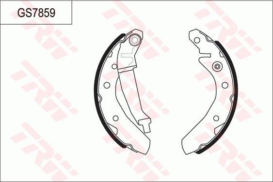 TRW GS7859 - Set saboti frana allinparts.ro