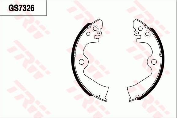 TRW GS7326 - Set saboti frana - allinparts.ro