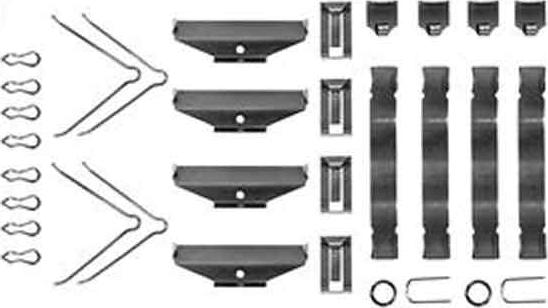 TRW PFK185 - Set accesorii, placute frana - allinparts.ro
