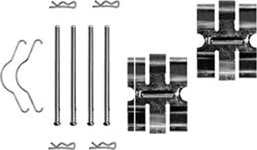 TRW PFK82 - Set accesorii, placute frana allinparts.ro