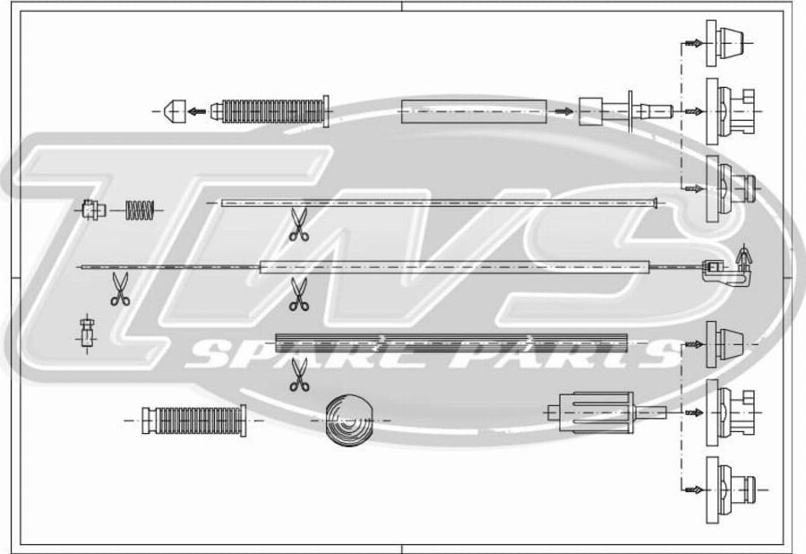 TWS CN4147 - Cablu acceleratie - allinparts.ro