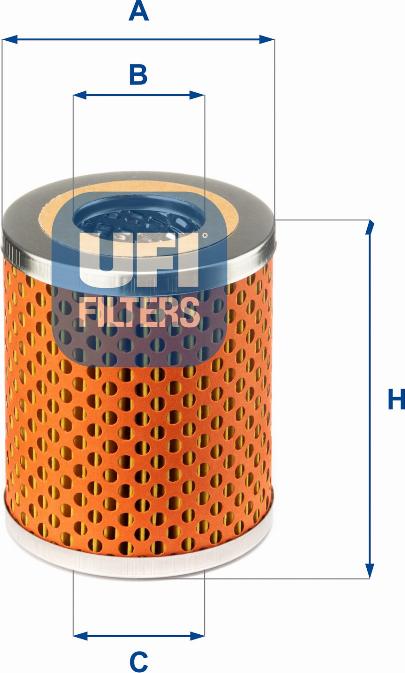 UFI 25.413.00 - Filtru ulei - allinparts.ro